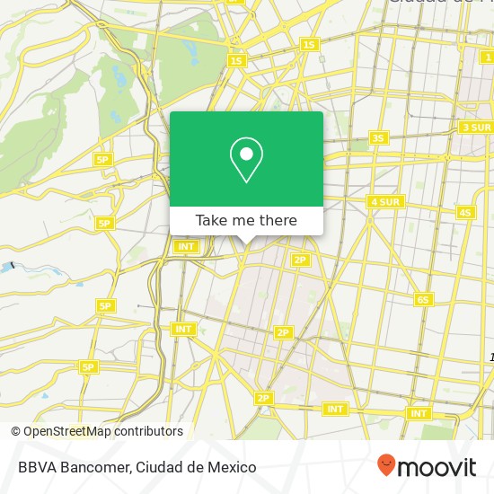 BBVA Bancomer map