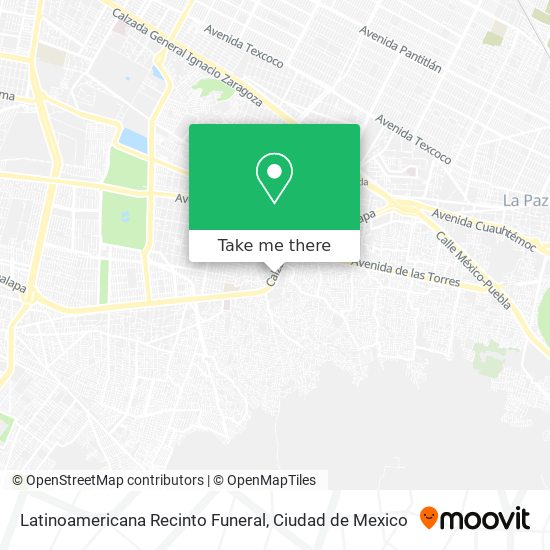 Latinoamericana Recinto Funeral map