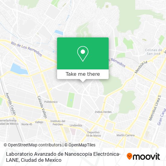 Laboratorio Avanzado de Nanoscopía Electrónica-LANE map