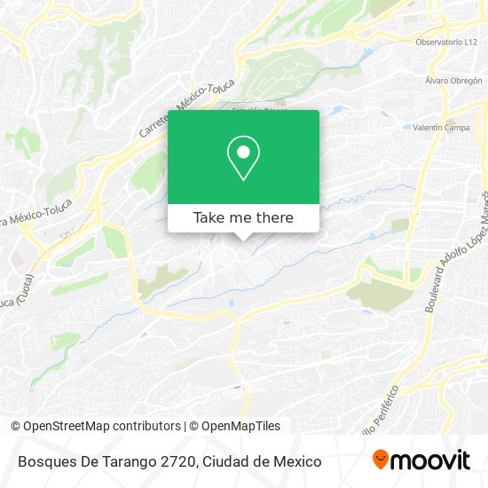 Bosques De Tarango 2720 map