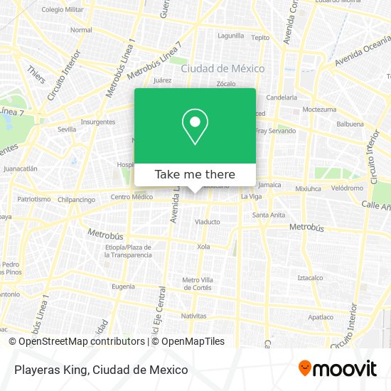 Playeras King map