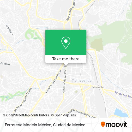 How to get to Ferretería Modelo México in Cuautitlán Izcalli by Bus or  Train?