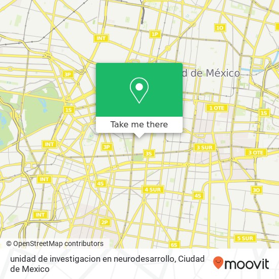 Mapa de unidad de investigacion en neurodesarrollo