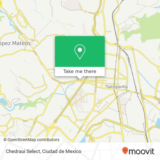 Mapa de Chedraui Select