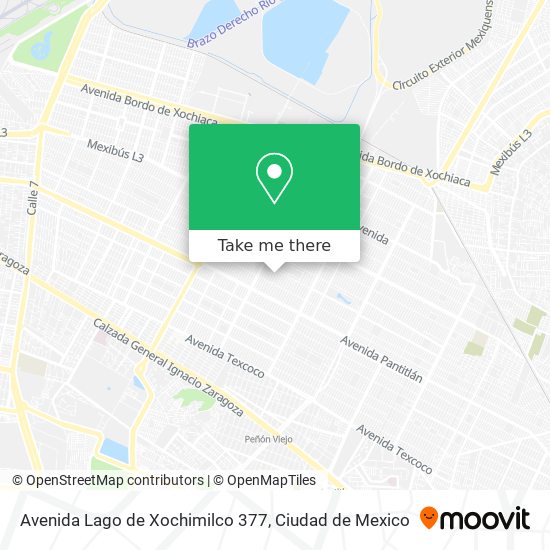 Avenida Lago de Xochimilco 377 map