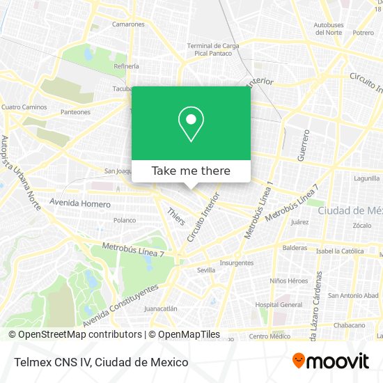 Mapa de Telmex CNS IV