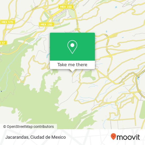 Jacarandas map