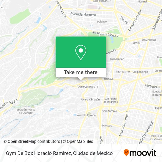 Gym De Box Horacio Ramirez map