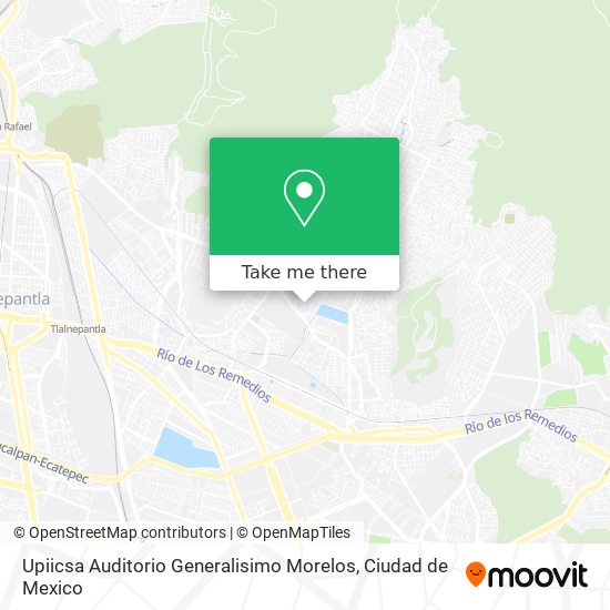 Upiicsa Auditorio Generalisimo Morelos map