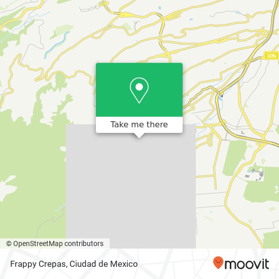 Mapa de Frappy Crepas, Del Rosal Pueblo Nuevo Bajo 10640 La Magdalena Contreras, Ciudad de México