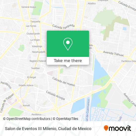 Mapa de Salon de Eventos III Milenio