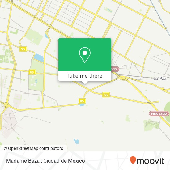 Mapa de Madame Bazar, Ricardo Flores Magón Pueblo Paraje Zacatepec 09560 Iztapalapa, Ciudad de México