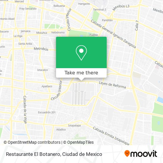 Restaurante El Botanero map