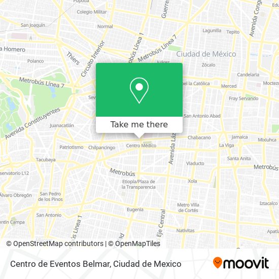 Centro de Eventos Belmar map