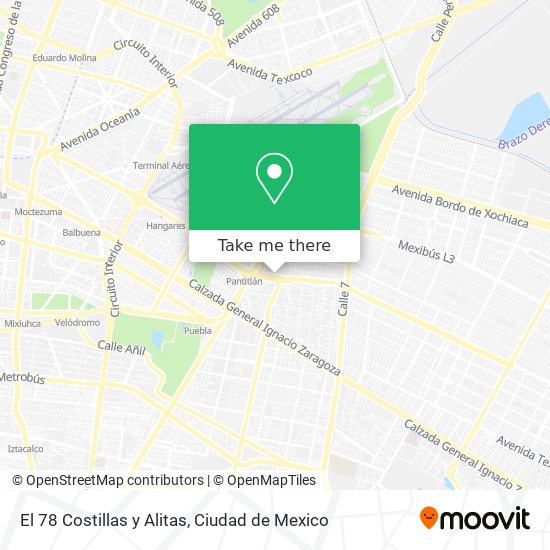 Mapa de El 78 Costillas y Alitas