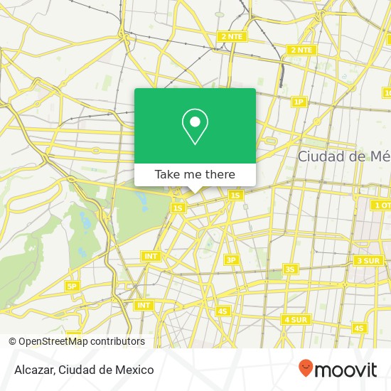 Mapa de Alcazar, Toledo Juárez 06600 Cuauhtémoc, Ciudad de México