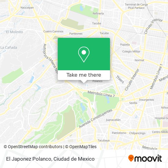 El Japonez Polanco map