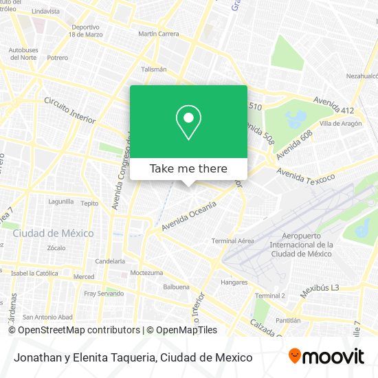 Jonathan y Elenita Taqueria map