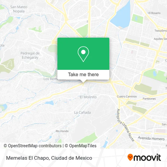 Memelas El Chapo map