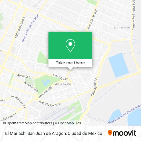 El Mariachi San Juan de Aragon map
