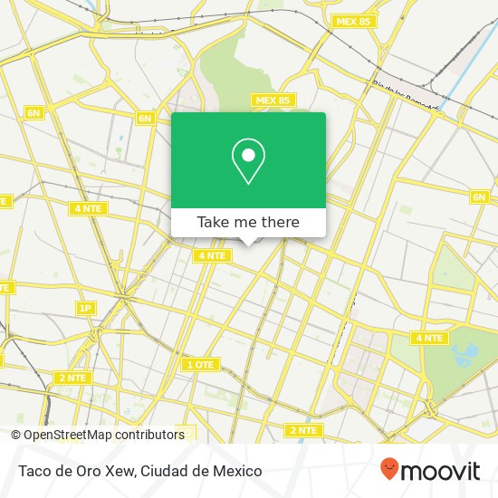 Mapa de Taco de Oro Xew, Cuauhtémoc Aragón 07000 Gustavo a Madero, Ciudad de México