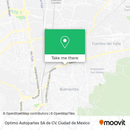 Optimo Autopartes SA de CV map