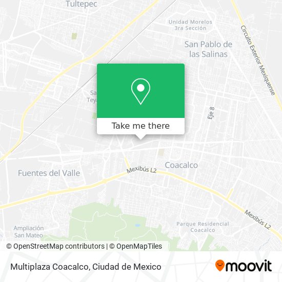 Multiplaza Coacalco map
