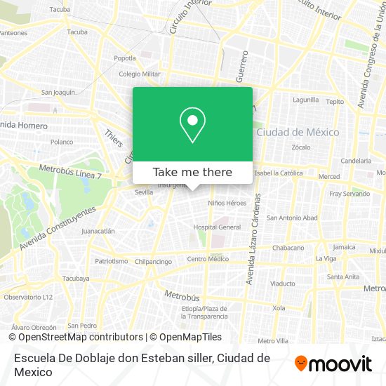 Escuela De Doblaje don Esteban siller map