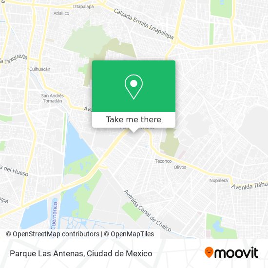 How to get to Parque Las Antenas in Iztapalapa by Bus or Metro?