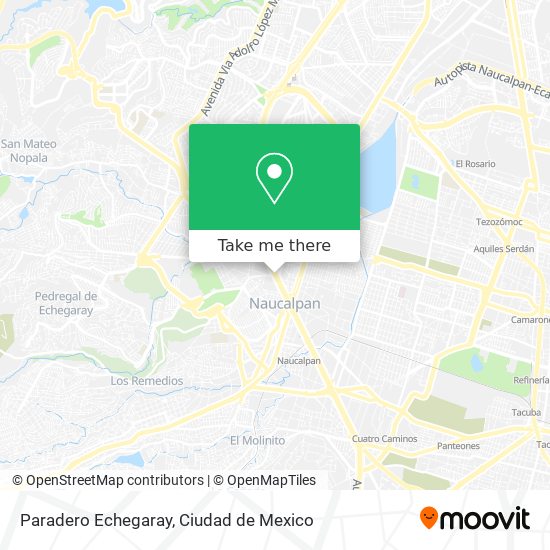Paradero Echegaray map