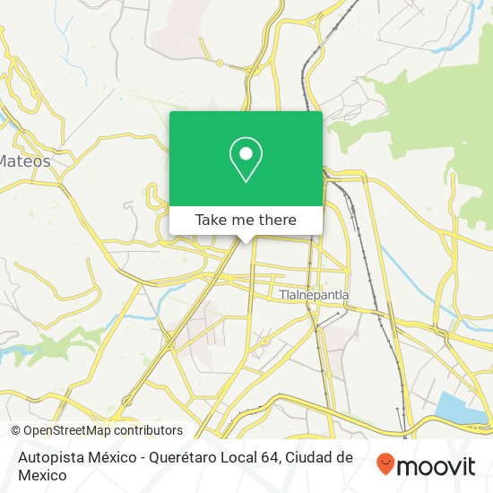 Mapa de Autopista México - Querétaro Local 64