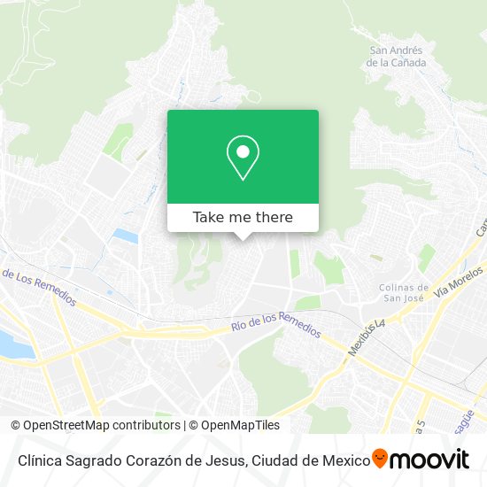Clínica Sagrado Corazón de Jesus map
