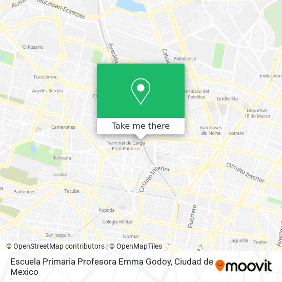 Escuela Primaria Profesora Emma Godoy map