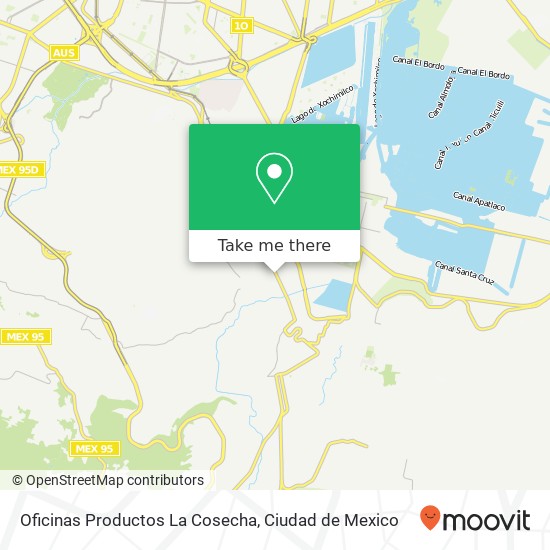 Oficinas Productos La Cosecha map