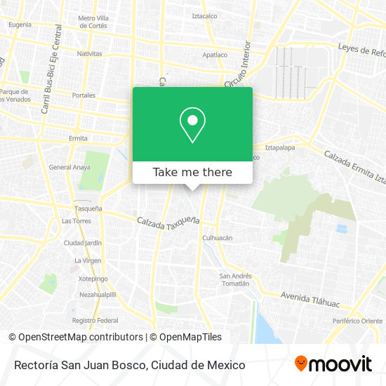 Rectoría San Juan Bosco map