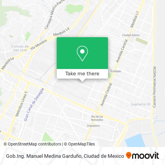 Mapa de Gob.Ing. Manuel Medina Garduño