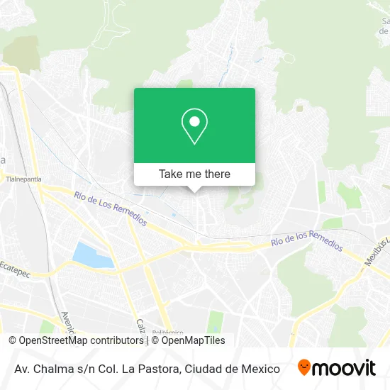 Av. Chalma s/n Col. La Pastora map
