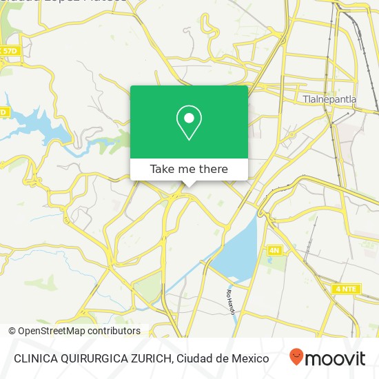 CLINICA QUIRURGICA ZURICH map