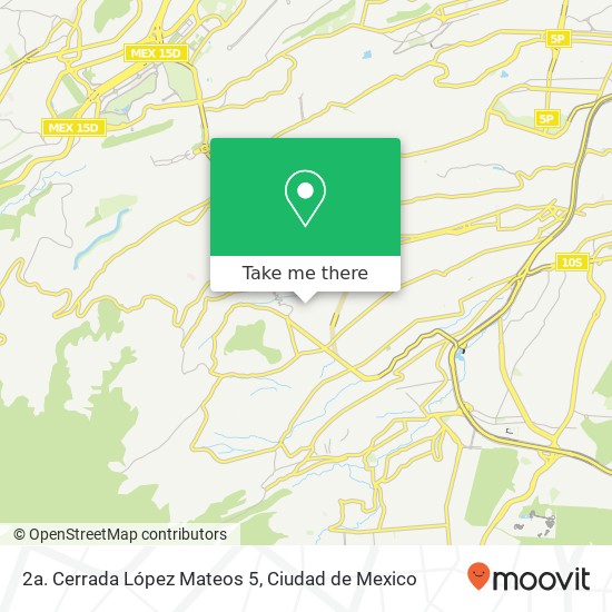2a. Cerrada López Mateos 5 map