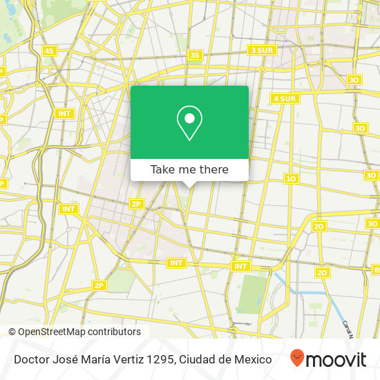 Doctor José María Vertiz 1295 map