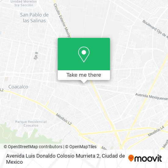 Avenida Luis Donaldo Colosio Murrieta 2 map