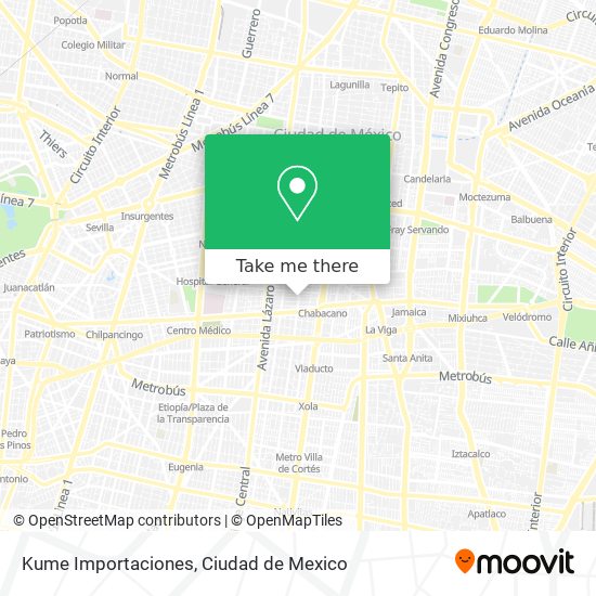 Kume Importaciones map