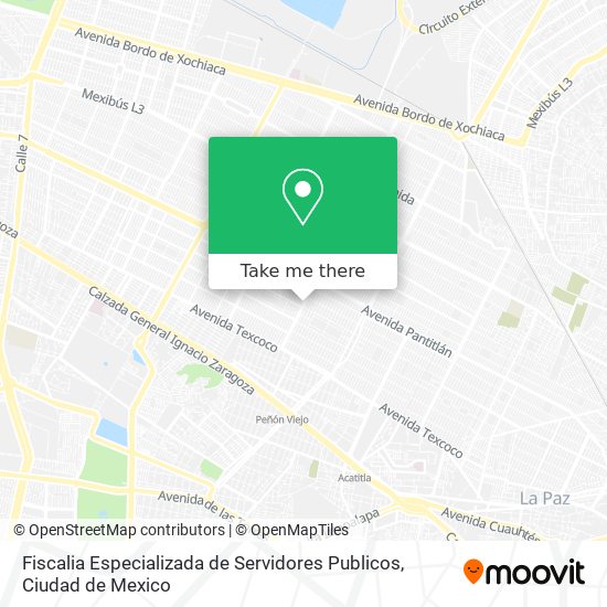 Mapa de Fiscalia Especializada de Servidores Publicos