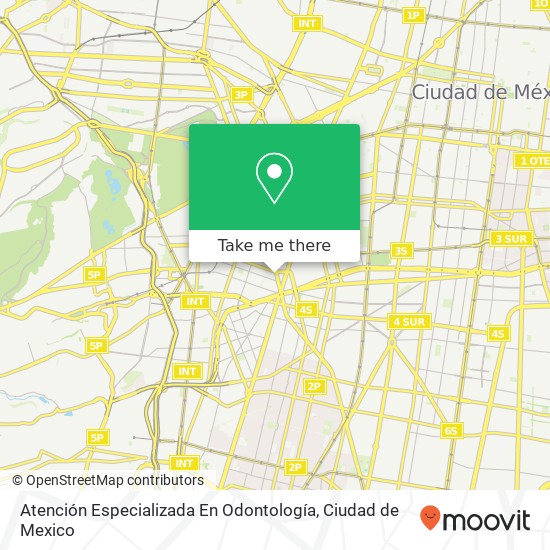 Atención Especializada En Odontología map