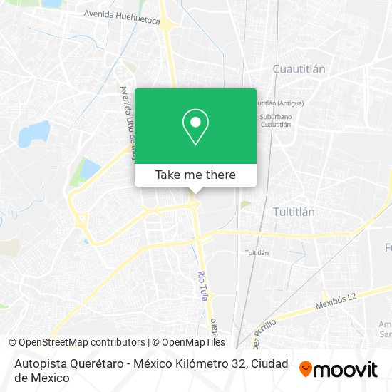 Autopista Querétaro - México Kilómetro 32 map