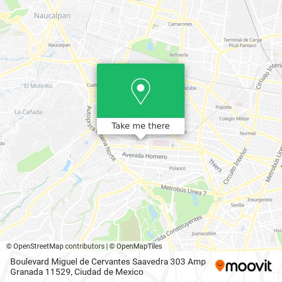 Boulevard Miguel de Cervantes Saavedra 303 Amp Granada 11529 map