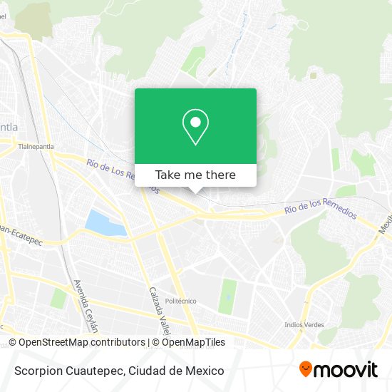 Scorpion Cuautepec map