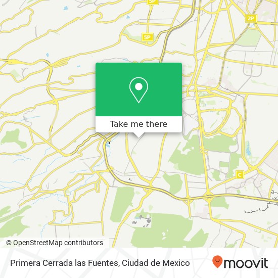 Primera Cerrada las Fuentes map