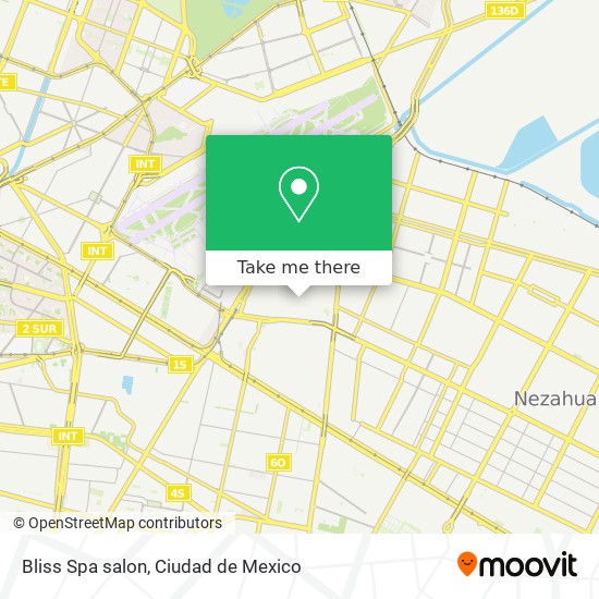 Mapa de Bliss Spa salon