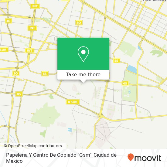 Papeleria Y Centro De Copiado "Gsm" map